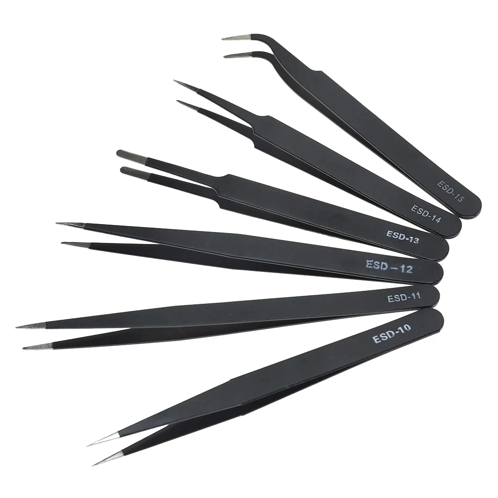 Electronics Repair Tool Kit - Galacok 6PCS 정밀 핀셋 세트 ESD