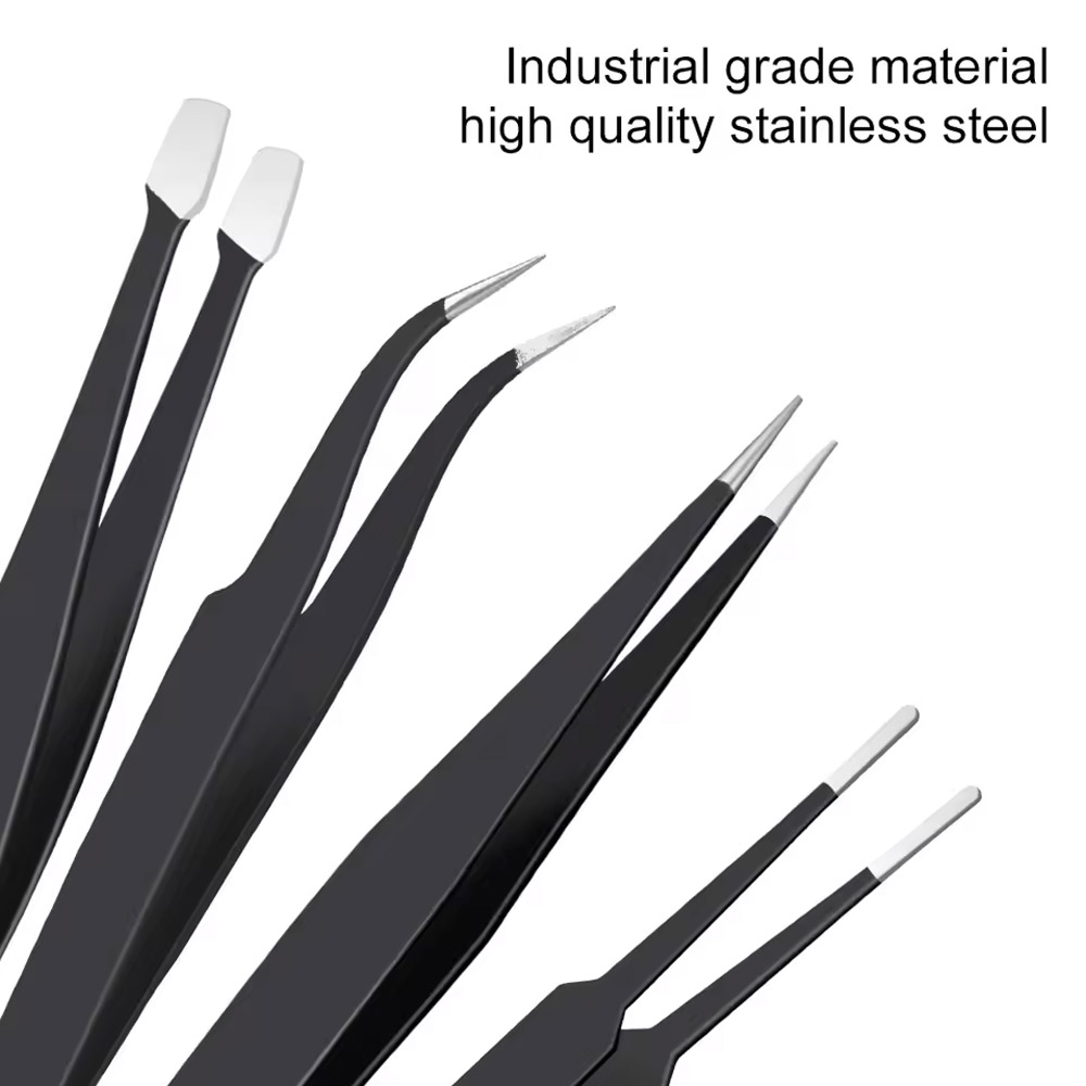 10개/세트 정밀 정전기 방지 곡선 및 직선 핀셋 스테 - Electronics Repair Tool Kit 리뷰 및 가격