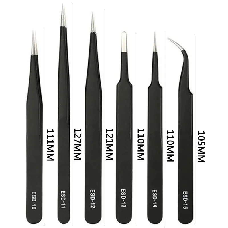 Galacok 6PCS 정밀 핀셋 세트 ESD 정전기  - Electronics Repair Tool Kit 리뷰 및 가격