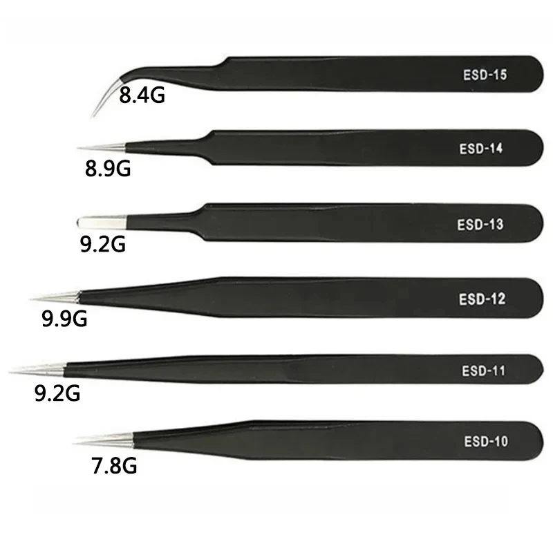Galacok 6PCS 정밀 핀셋 세트 ESD 정전기  - Electronics Repair Tool Kit 리뷰 및 가격