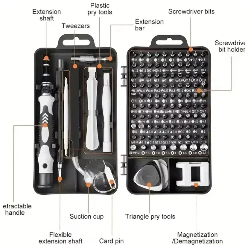 115 in 1 다기능 드라이버 세트 전자 수리 도구  - Electronics Repair Tool Kit 리뷰 및 가격
